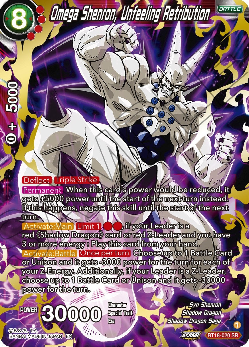 Image for Omega Shenron, Unfeeling Retribution (Dawn of the Z-Legends) (BT18-020) - Dragon Ball Super: Masters
