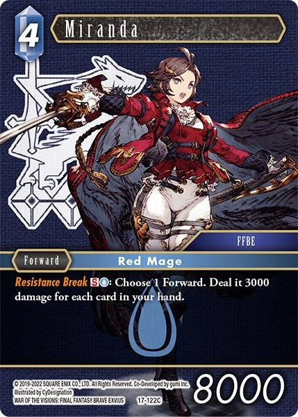 Image for Miranda (Rebellion's Call) (17-122C) - Final Fantasy TCG
