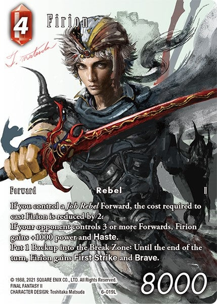 Image for Firion (Full Art Reprint) (Rebellion's Call) (6-019L) - Final Fantasy TCG