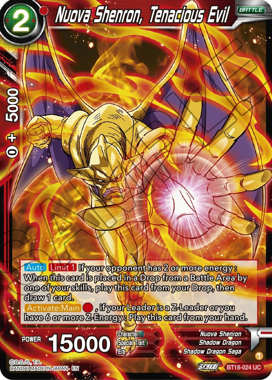Image for Nuova Shenron, Tenacious Evil (Dawn of the Z-Legends) (BT18-024) - Dragon Ball Super: Masters