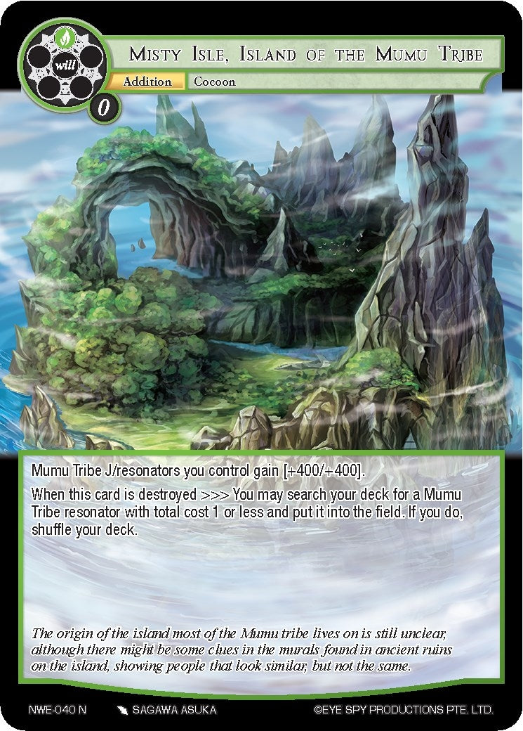Image for Misty Isle, Island of the Mumu Tribe (A New World Emerges) (NWE-040 N) - Force of Will