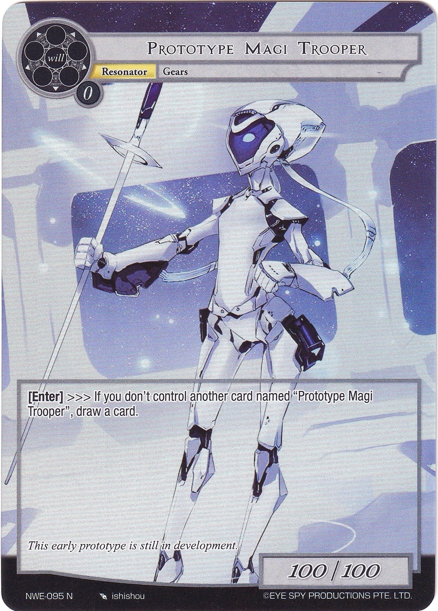 Image for Prototype Magi Trooper (Full Art) (A New World Emerges) (NWE-095 N) - Force of Will
