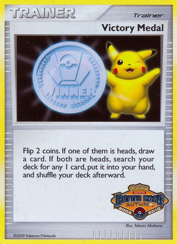 Image for Victory Medal - 2009-2010 (Battle Road Autumn) (League & Championship Cards) - Pokemon