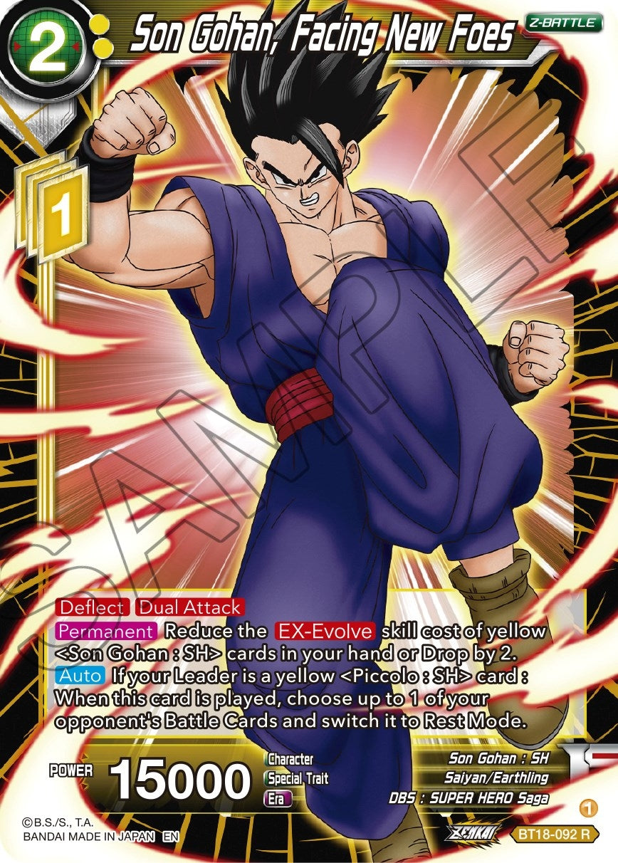 Image for Son Gohan, Facing New Foes (Dawn of the Z-Legends) (BT18-092) - Dragon Ball Super: Masters