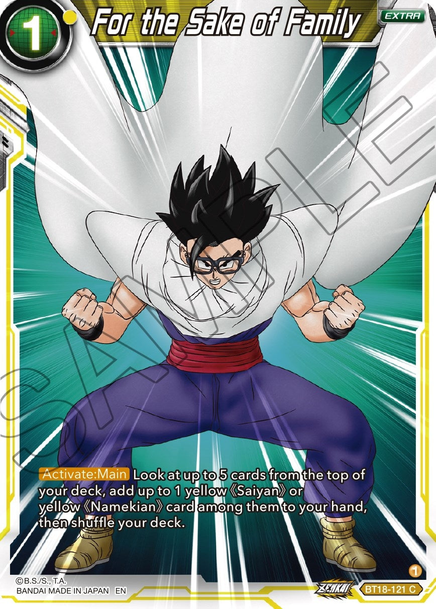 Image for For the Sake of Family (Dawn of the Z-Legends) (BT18-121) - Dragon Ball Super: Masters