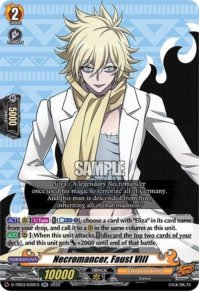 Image for Necromancer, Faust VIII (D-TB03: Shaman King) (D-TB03/032EN) - Cardfight Vanguard