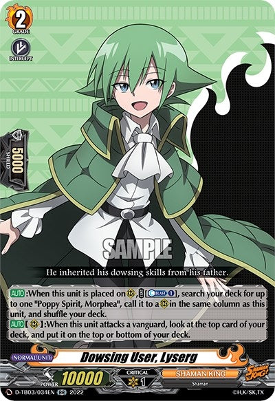 Image for Dowsing User, Lyserg (D-TB03: Shaman King) (D-TB03/034EN) - Cardfight Vanguard