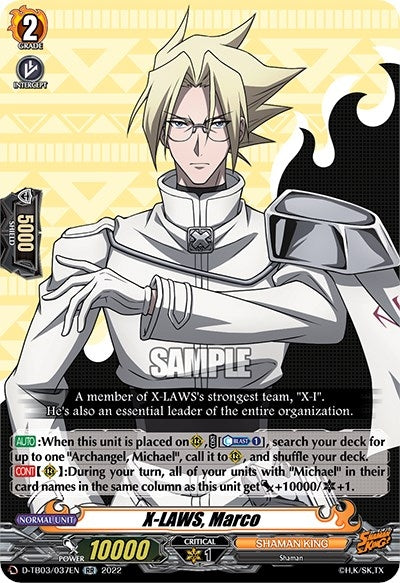Image for X-LAWS, Marco (D-TB03: Shaman King) (D-TB03/037EN) - Cardfight Vanguard