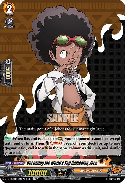 Image for Becoming the World's Top Comedian, Joco (D-TB03: Shaman King) (D-TB03/038EN) - Cardfight Vanguard