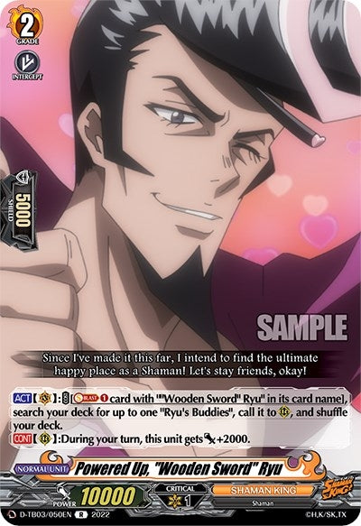 Image for Powered Up, "Wooden Sword" Ryu (D-TB03: Shaman King) (D-TB03/050EN) - Cardfight Vanguard