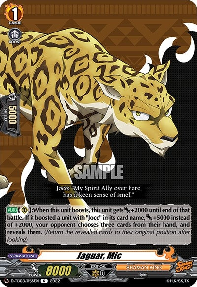 Image for Jaguar, Mic (D-TB03: Shaman King) (D-TB03/055EN) - Cardfight Vanguard