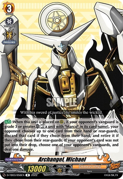 Image for Archangel, Michael (D-TB03: Shaman King) (D-TB03/056EN) - Cardfight Vanguard