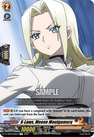 Image for X-Laws, Meene Montgomery (D-TB03: Shaman King) (D-TB03/058EN) - Cardfight Vanguard