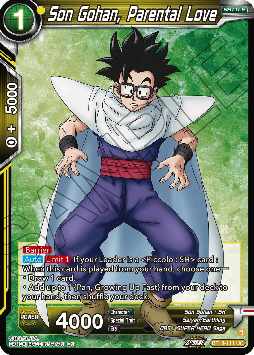 Image for Son Gohan, Parental Love (Dawn of the Z-Legends) (BT18-111) - Dragon Ball Super: Masters