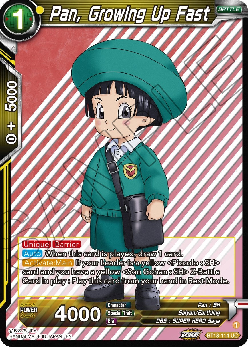 Image for Pan, Growing Up Fast (Dawn of the Z-Legends) (BT18-114) - Dragon Ball Super: Masters