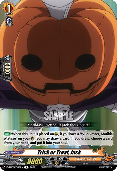 Image for Trick or Treat, Jack (D-TB03: Shaman King) (D-TB03/064EN) - Cardfight Vanguard