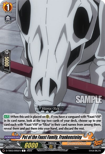Image for Pet of the Faust Family, Frankensteiny (D-TB03: Shaman King) (D-TB03/095EN) - Cardfight Vanguard