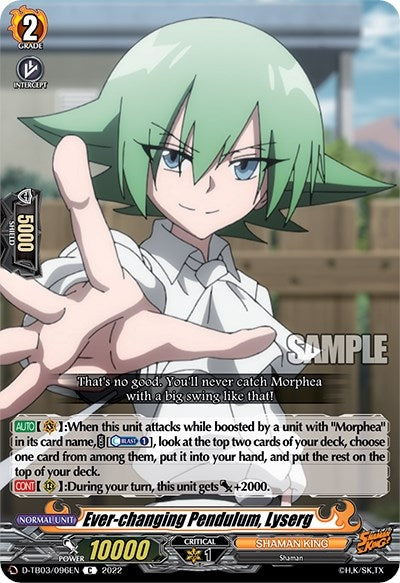 Image for Ever-changing Pendulum, Lyserg (D-TB03: Shaman King) (D-TB03/096EN) - Cardfight Vanguard
