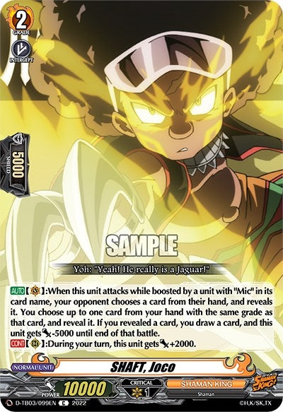Image for SHAFT, Joco (D-TB03: Shaman King) (D-TB03/099EN) - Cardfight Vanguard
