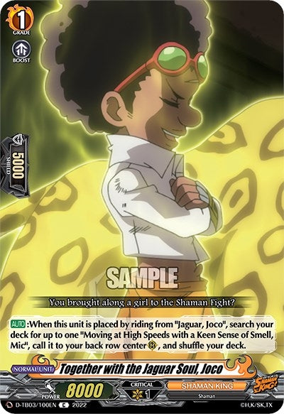 Image for Together with the Jaguar Soul, Joco (D-TB03: Shaman King) (D-TB03/100EN) - Cardfight Vanguard