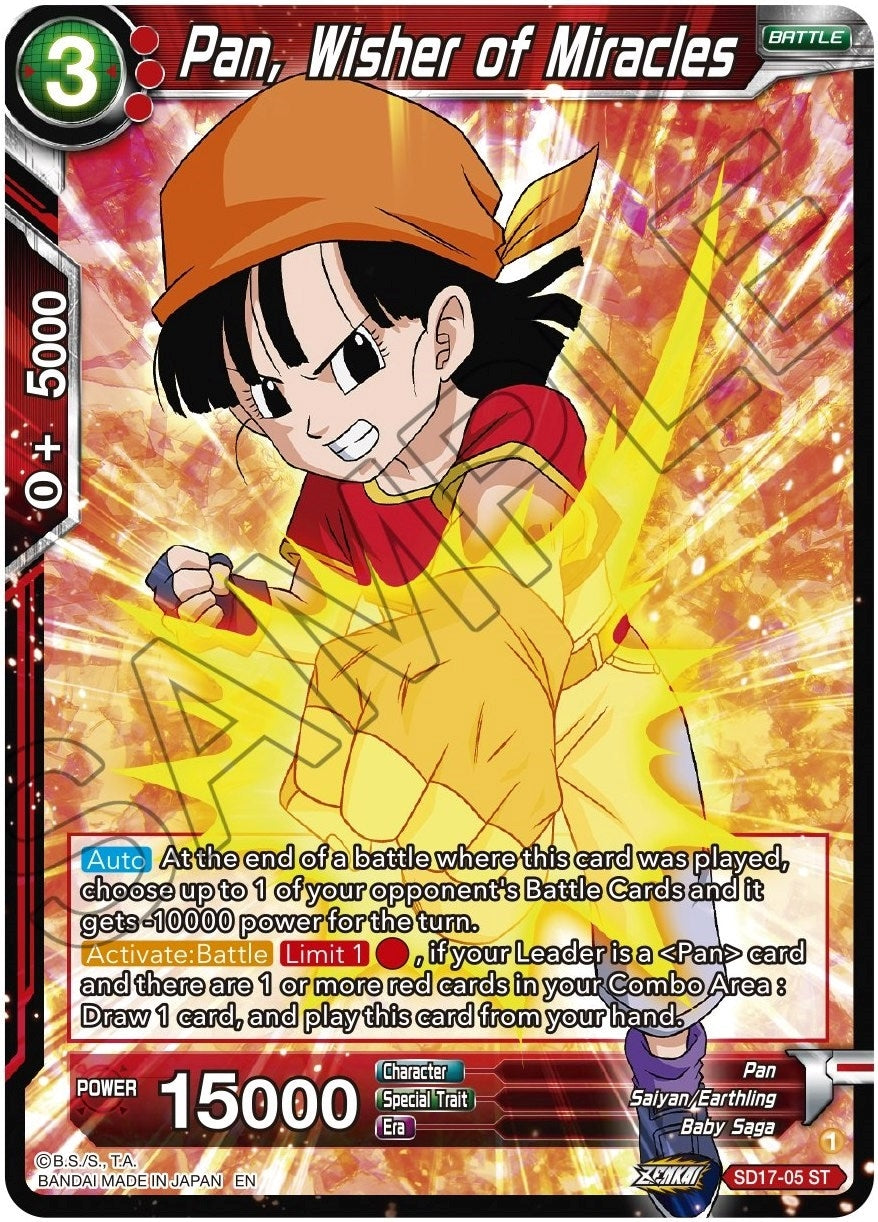 Image for Pan, Wisher of Miracles (Dawn of the Z-Legends) (SD17-05) - Dragon Ball Super: Masters