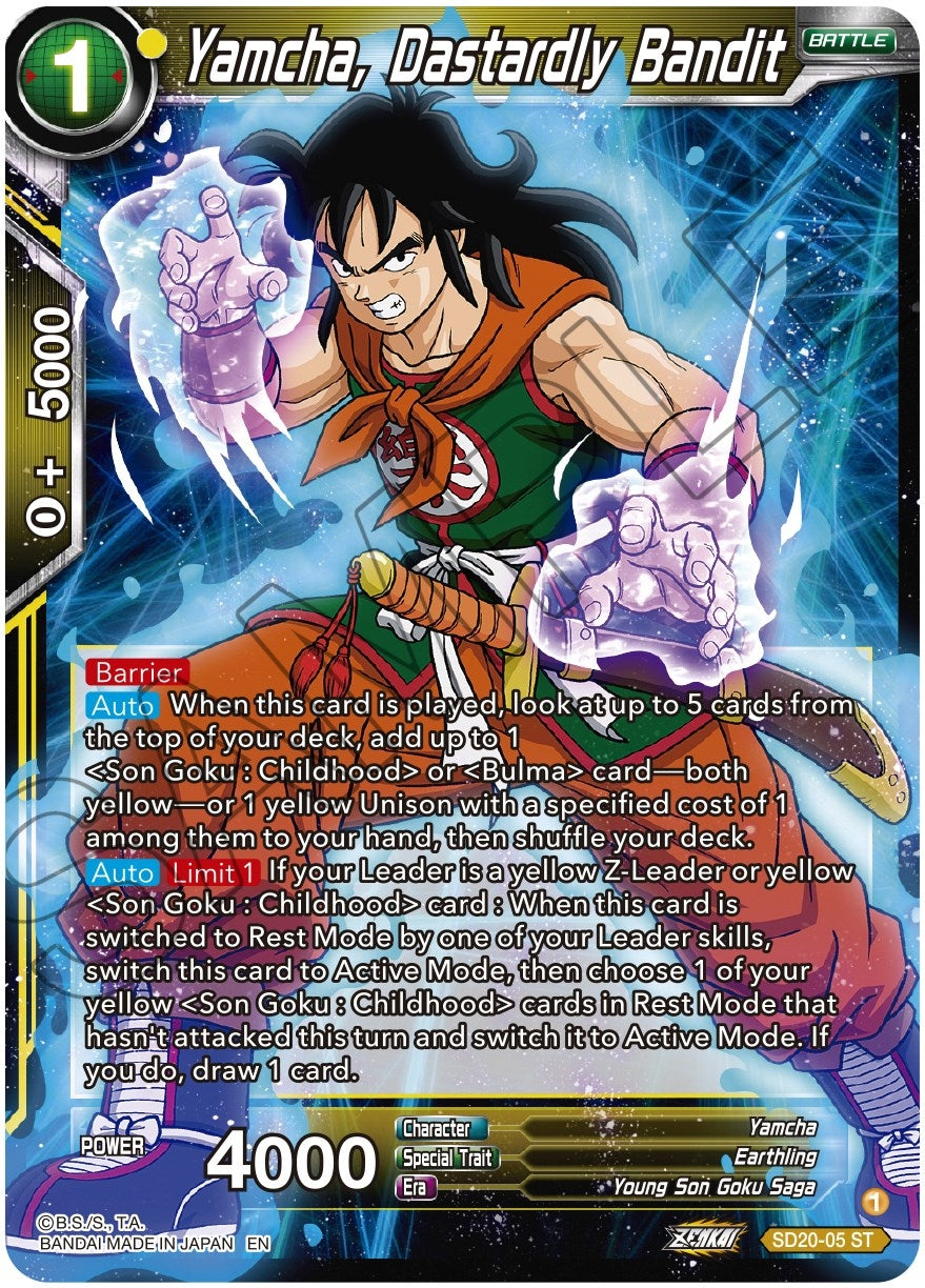 Image for Yamcha, Dastardly Bandit (Dawn of the Z-Legends) (SD20-05) - Dragon Ball Super: Masters