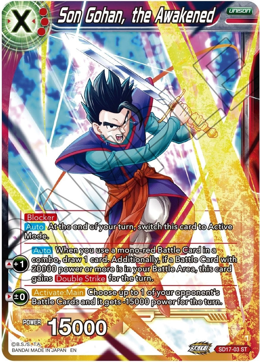 Image for Son Gohan, the Awakened (Dawn of the Z-Legends) (SD17-03) - Dragon Ball Super: Masters