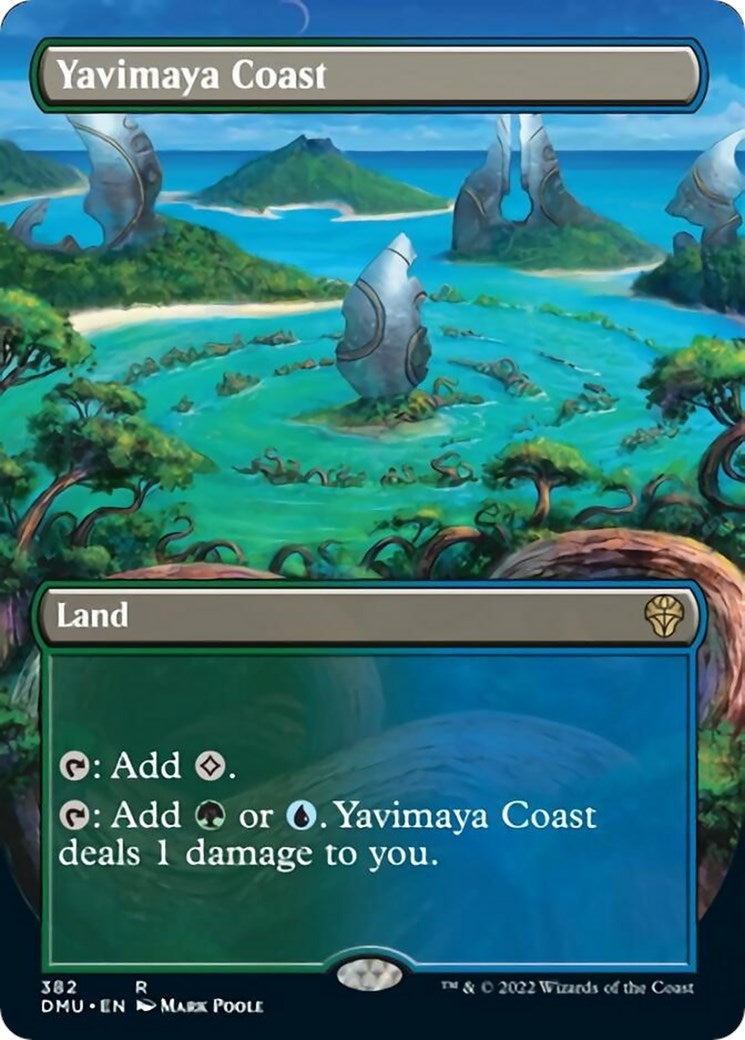 Image for Yavimaya Coast (Borderless) (Dominaria United) (382) - Magic: The Gathering