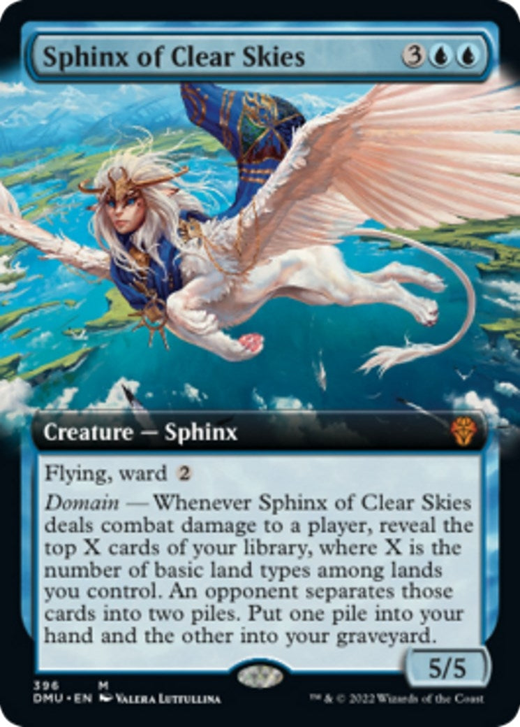 Image for Sphinx of Clear Skies (Extended Art) (Dominaria United) (396) - Magic: The Gathering