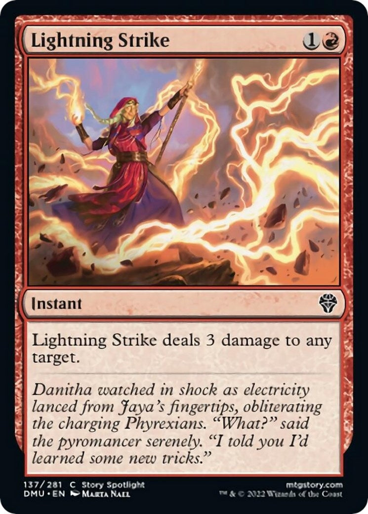 Image for Lightning Strike (Dominaria United) (137) - Magic: The Gathering