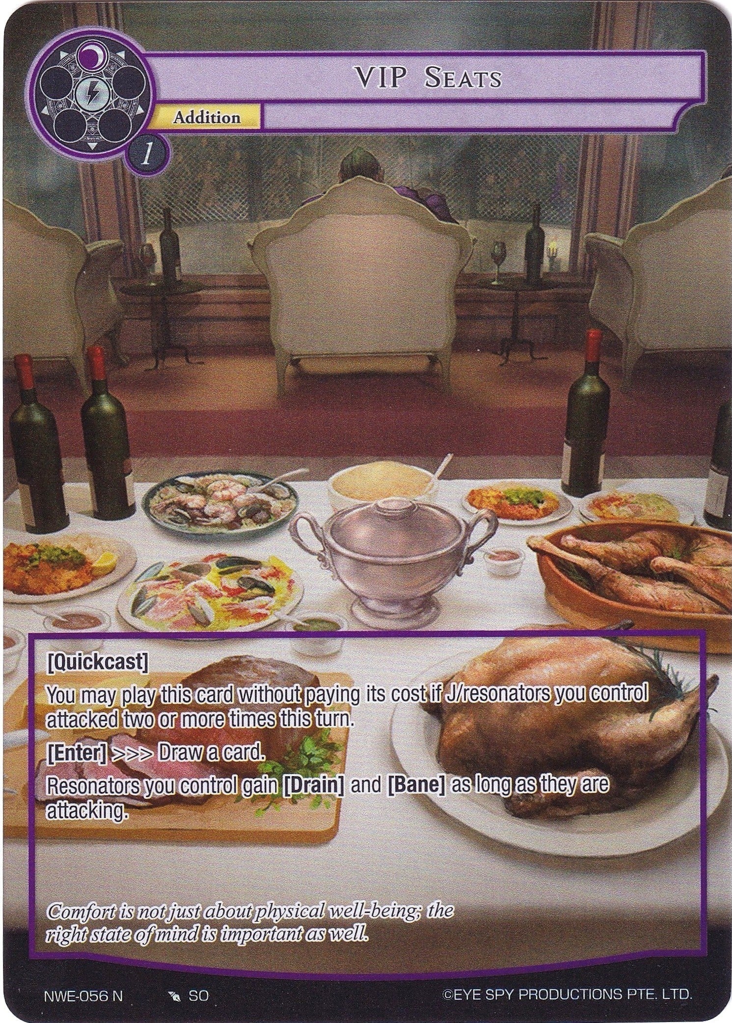 Image for VIP Seats (Full Art) (A New World Emerges) (NWE-056 N) - Force of Will