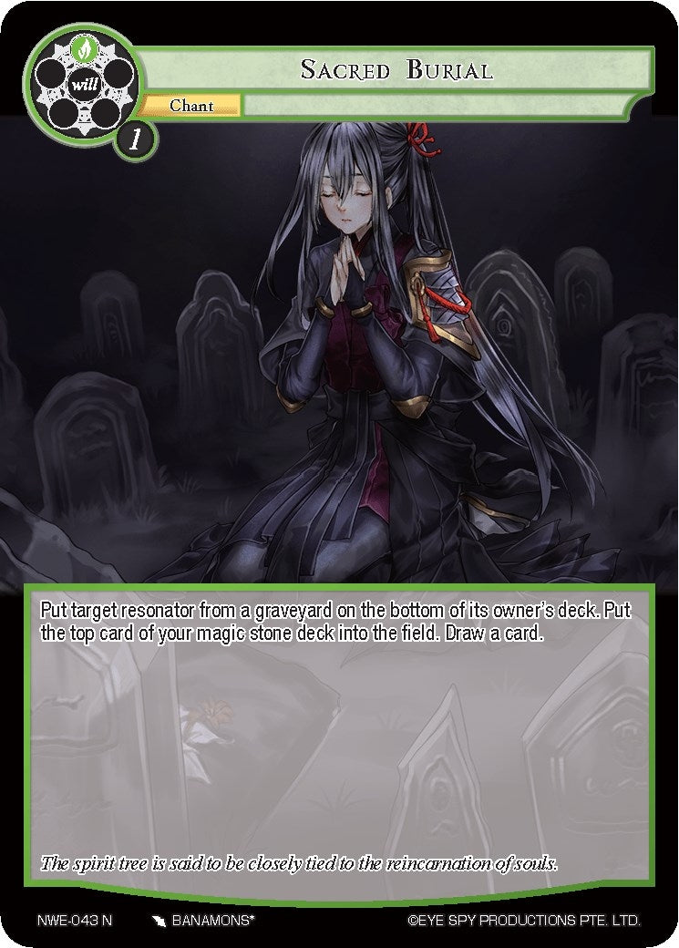 Image for Sacred Burial (A New World Emerges) (NWE-043 N) - Force of Will