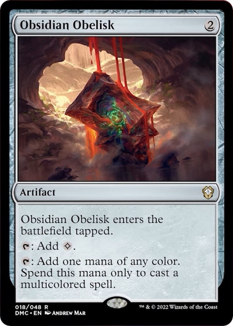 Image for Obsidian Obelisk (Commander: Dominaria United) (18) - Magic: The Gathering