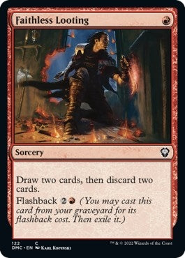 Image for Faithless Looting (Commander: Dominaria United) (122) - Magic: The Gathering