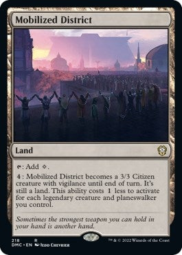 Image for Mobilized District (Commander: Dominaria United) (218) - Magic: The Gathering