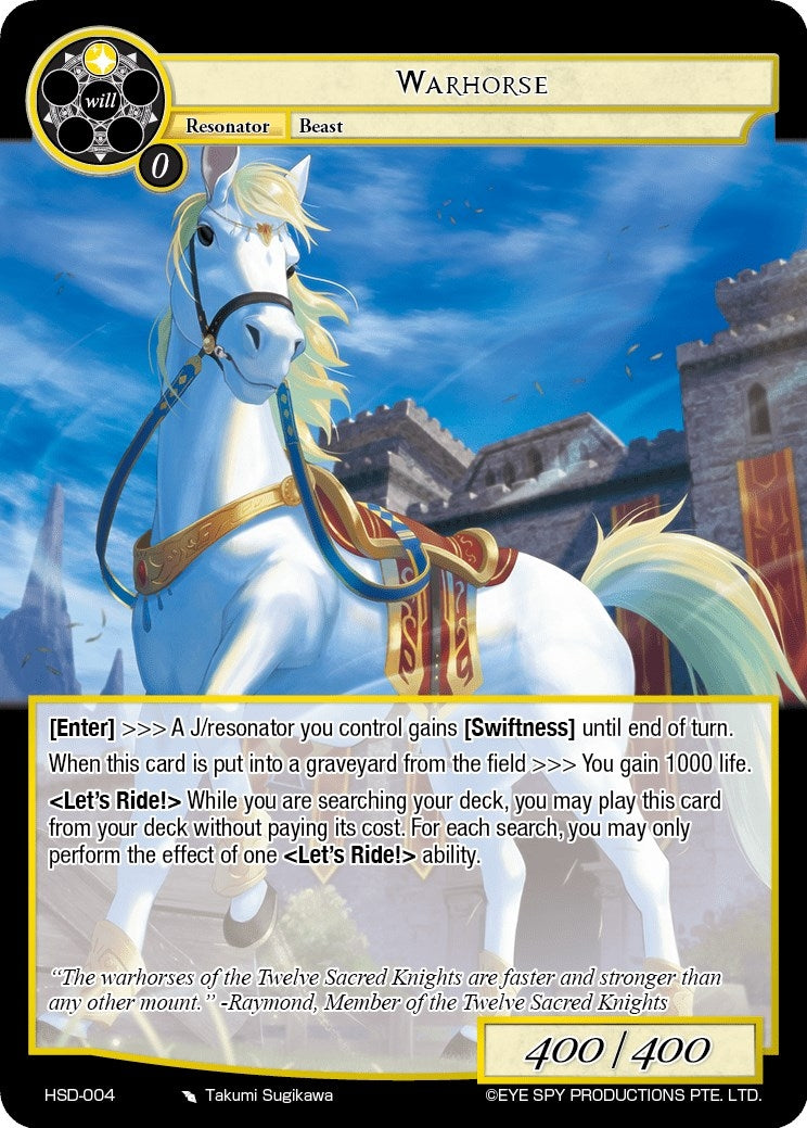 Image for Warhorse (Hero Cluster Starter Decks) (HSD-004) - Force of Will