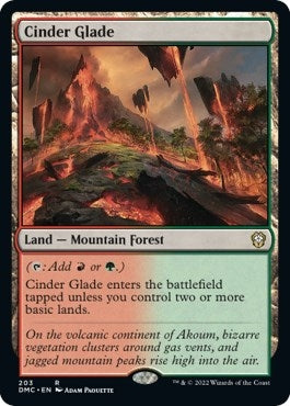 Image for Cinder Glade (Commander: Dominaria United) (203) - Magic: The Gathering