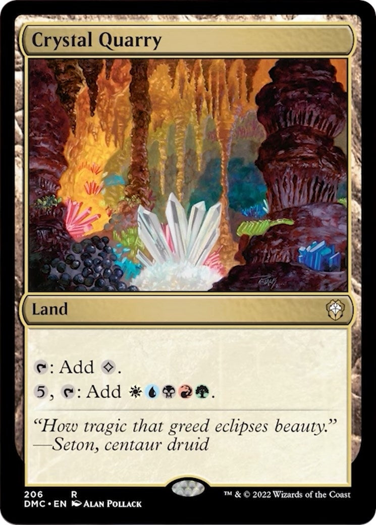 Image for Crystal Quarry (Commander: Dominaria United) (206) - Magic: The Gathering