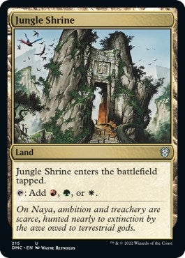 Image for Jungle Shrine (Commander: Dominaria United) (215) - Magic: The Gathering