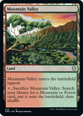 Image for Mountain Valley (Commander: Dominaria United) (219) - Magic: The Gathering