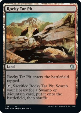 Image for Rocky Tar Pit (Commander: Dominaria United) (228) - Magic: The Gathering