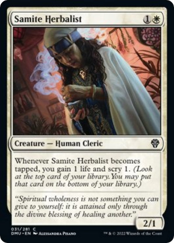 Image for Samite Herbalist (Dominaria United) (31) - Magic: The Gathering