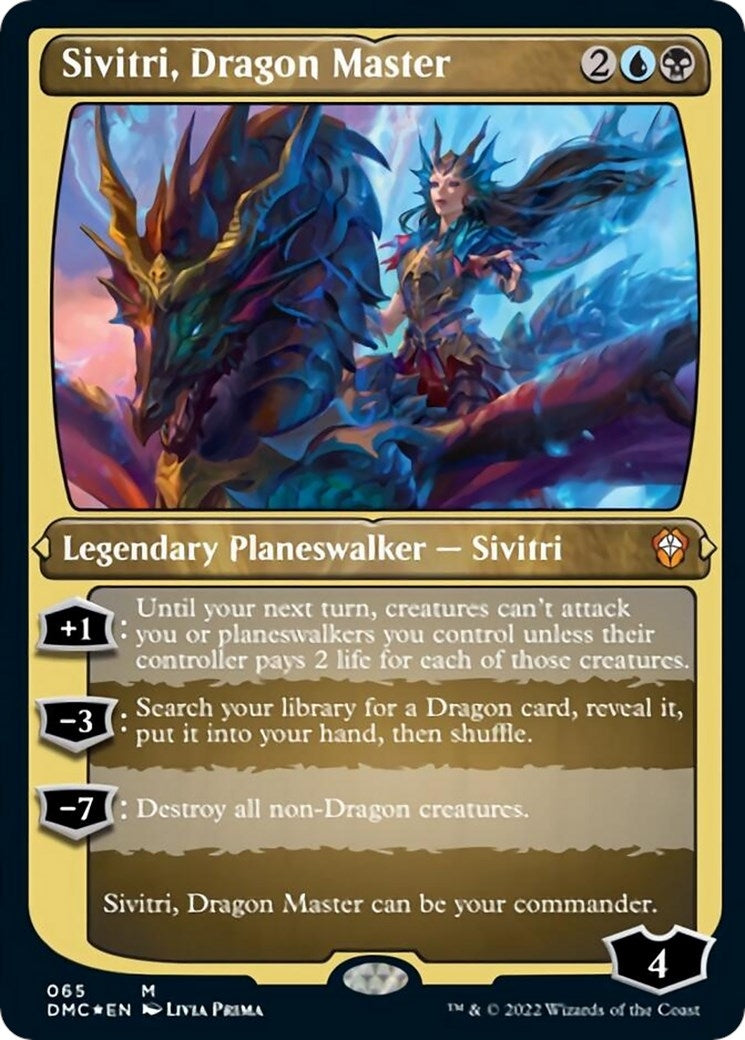 Image for Sivitri, Dragon Master (Foil Etched) (Commander: Dominaria United) (65) - Magic: The Gathering