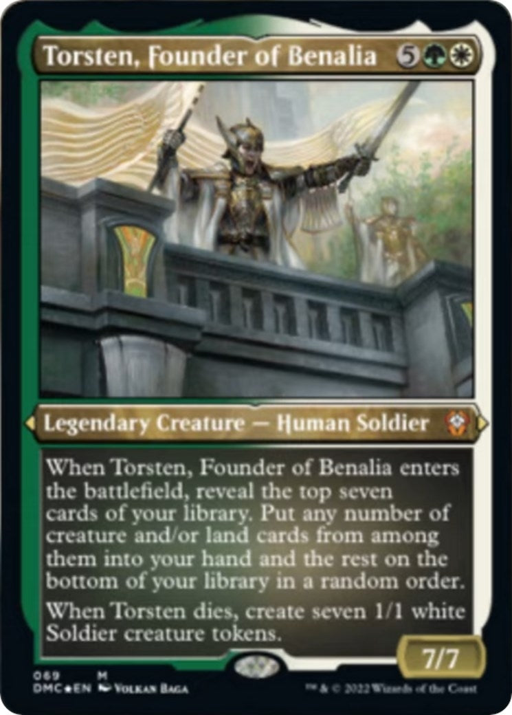 Image for Torsten, Founder of Benalia (Foil Etched) (Commander: Dominaria United) (69) - Magic: The Gathering