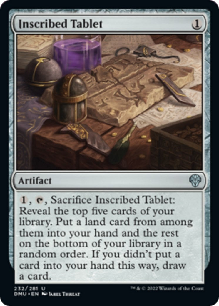 Image for Inscribed Tablet (Dominaria United) (232) - Magic: The Gathering