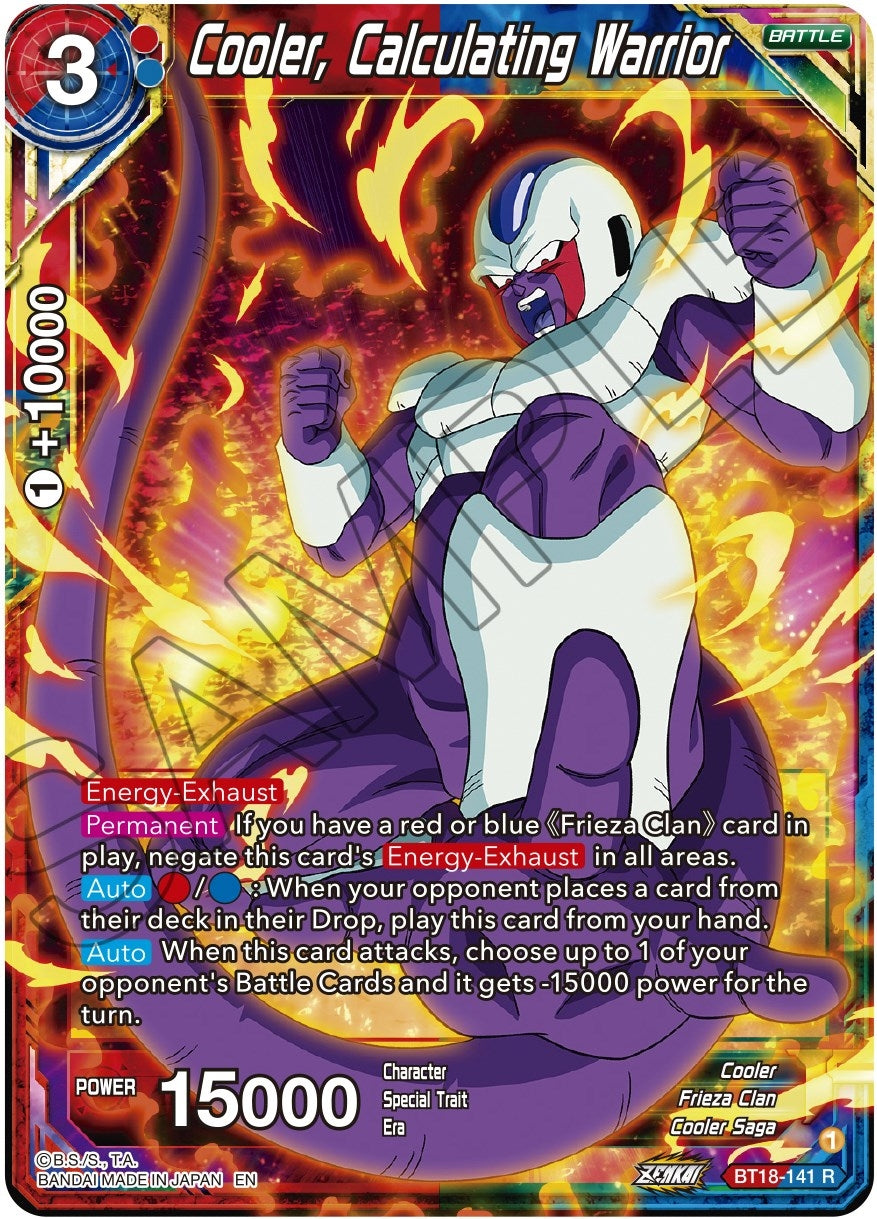 Image for Cooler, Calculating Warrior (Dawn of the Z-Legends) (BT18-141) - Dragon Ball Super: Masters