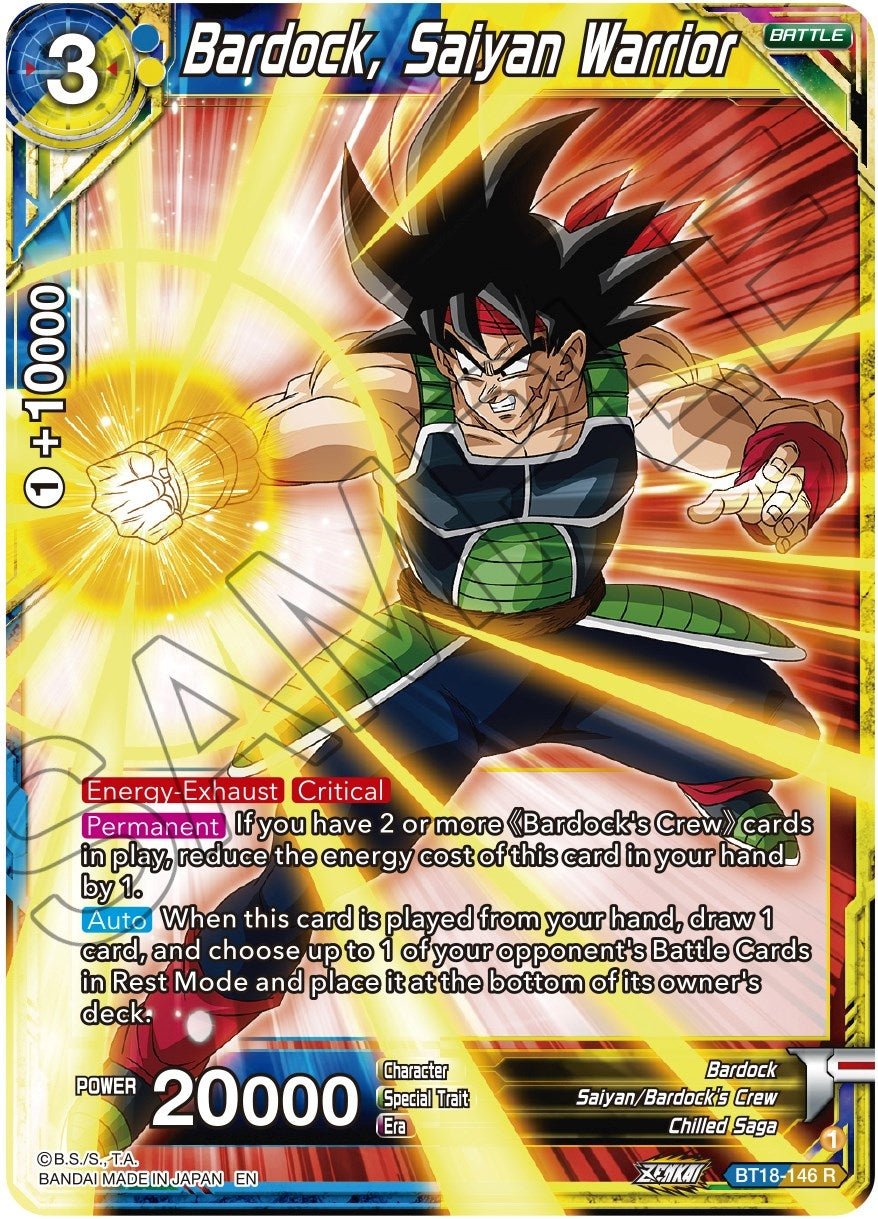 Image for Bardock, Saiyan Warrior (Dawn of the Z-Legends) (BT18-146) - Dragon Ball Super: Masters