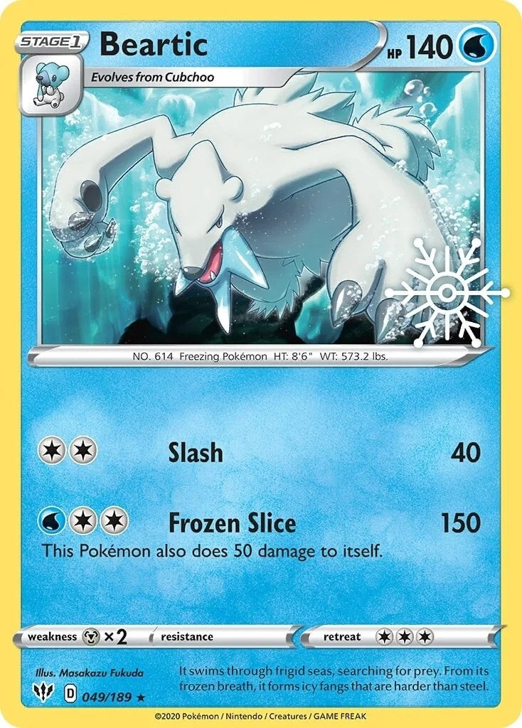 Image for Beartic - 049/189 (Holiday Calendar) (Miscellaneous Cards & Products) (049/189) - Pokemon