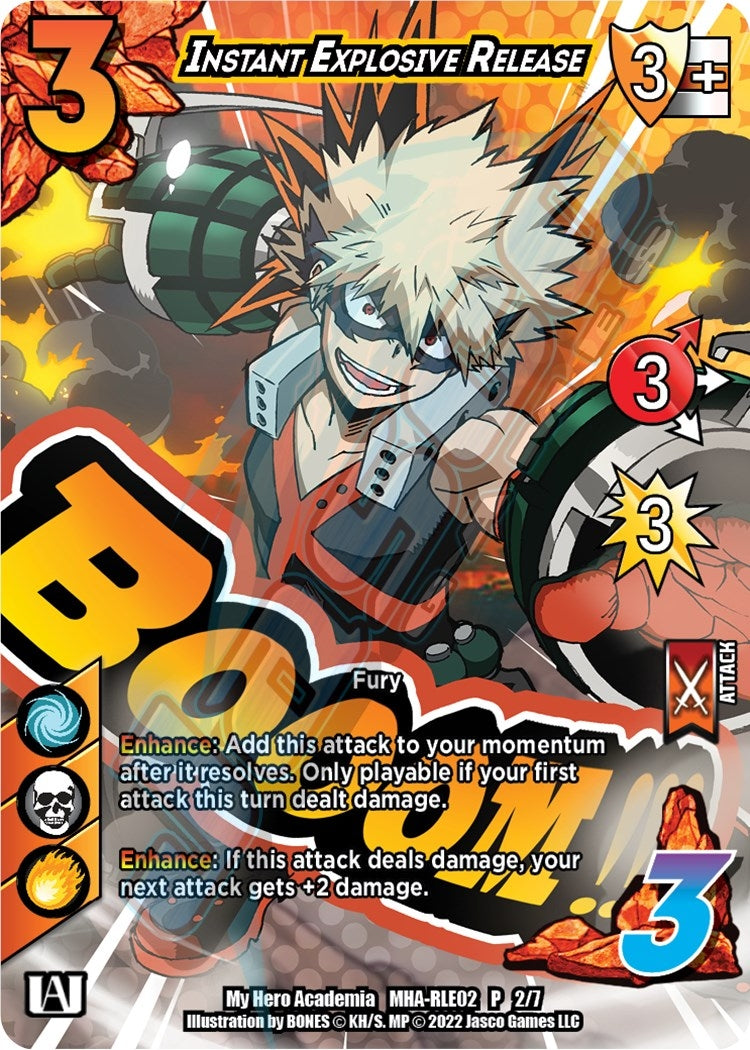 Image for Instant Explosive Release (Regional License Exam 2022) (UniVersus: My Hero Academia Promo Cards) (MHA-RLE02 P 2/7) - UniVersus
