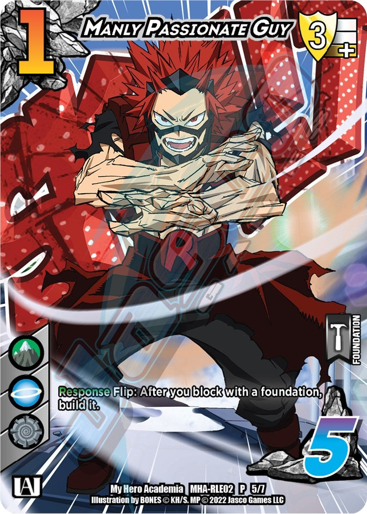 Image for Manly Passionate Guy (Regional License Exam 2022) (UniVersus: My Hero Academia Promo Cards) (MHA-RLE02 P 5/7) - UniVersus